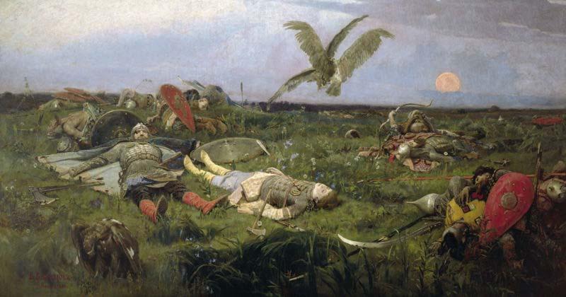 Viktor Vasnetsov The field of Igor Svyatoslavich battle with the Polovtsy,